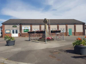 Newton Community Centre behind the Memorial